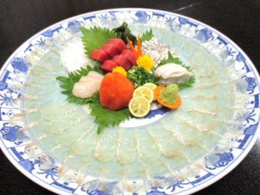 【平日限定】ヒラメの薄造りと季節の釜飯プラン！